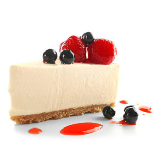 Cheese cake with berries on top